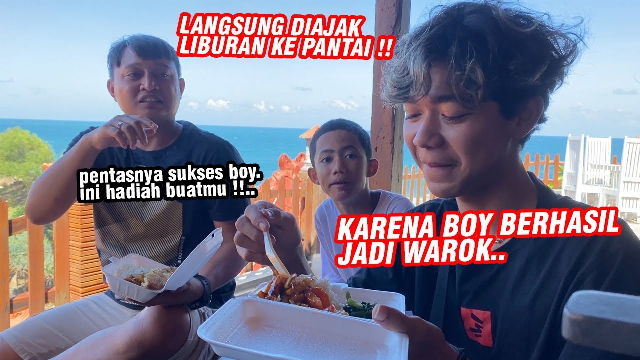 Karena sukses pentasnya !! BOY LANGSUNG DIAJAK LIBURAN KE PANTAI [ Seru banget!! ]