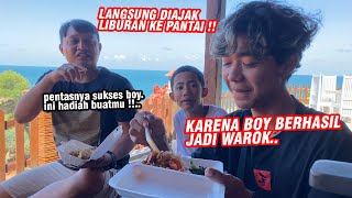 Karena sukses pentasnya !! BOY LANGSUNG DIAJAK LIBURAN KE PANTAI [ Seru banget!! ]