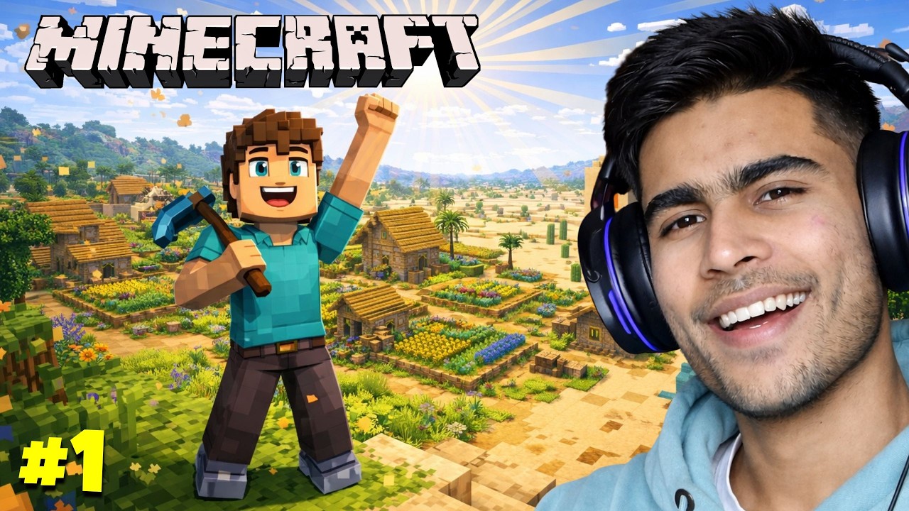 I FOUND OP ITEMS ON MY FIRST DAY | MINECRAFT GAMEPLAY PART-1