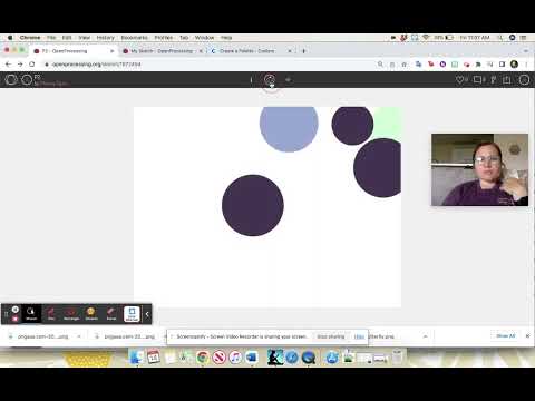 OpenProcessing Randomness with Circles (color, size, location)