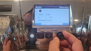 How to reset maintenance alarm on a Black Eagle coffee machine.