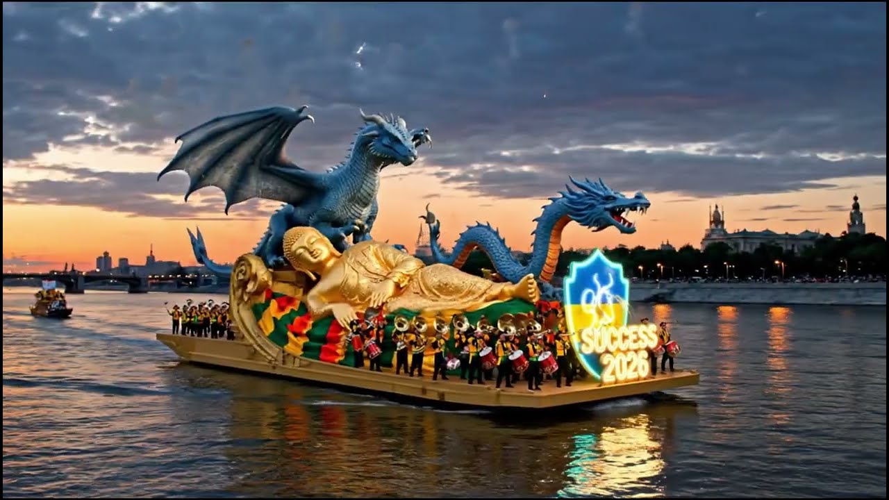 KYIV BUDDHIST NEW YEAR RIVER PARADE 2026 | Spectacular Water Celebration | FULL Parade