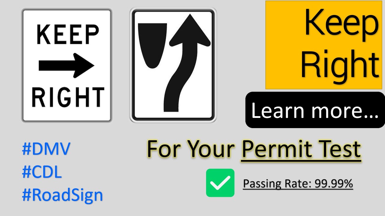 Decoding the Keep Right Sign: A Driver's Essential Guide [2024 ...