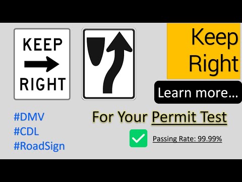 Keep Right Sign: