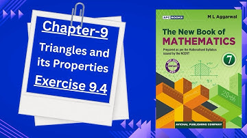 Exercise 9.4(Triangle and its properties) Chapter-9 Class-7 ML Aggarwal NCERT CBSE Math