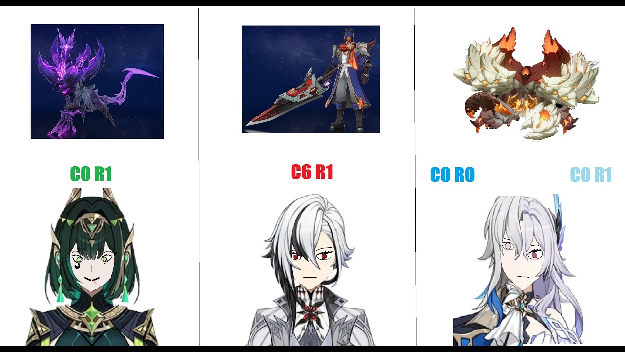 Genshin Impact - Luna IV Stygian Onslaught Dire Difficulty - Nefer, Arlecchino & Skirvillette