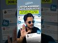 Fresh 5 Data Analyst Openings 🚀 Don’t Miss #job  #interview #dataanalytics