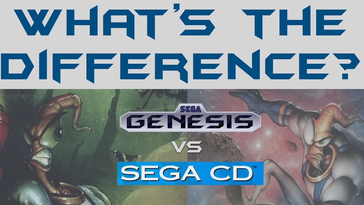 В чём разница? — Земляной червь Джим — Sega Genesis против Sega CD