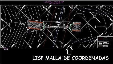 LISP - Malla de coordenadas AUTOCAD