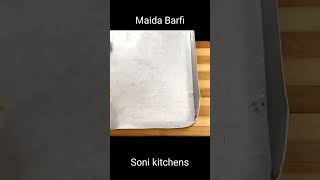 Maida se Barfi - #sonikitchen #cooking #food #challenge #barfi