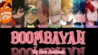 My Hero Academia - BOOMBAYAH (BLACKPINK) Color Coded Lyrics