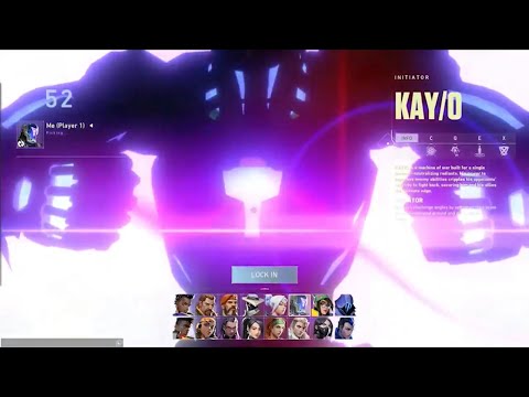 Valorant Agent KAY/O Character Select Animation! (ALL abilities!)
