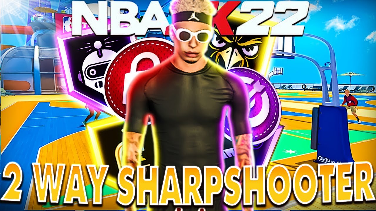 BEST 2 WAY SHARPSHOOTER BUILD NBA 2K22 CURRENT GEN NEW PIE CHART