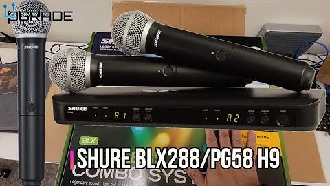 Shure Wireless Microphones BLX288/PG58 H9
