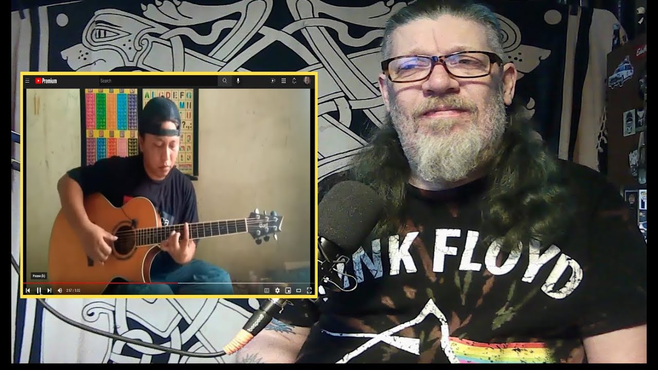 The Music God Reacts Alif Ba Ta Still Got The Blues (GARY MOORE fingerstyle)