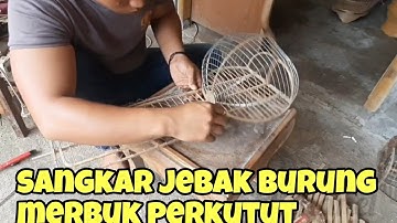 DIY. membuat sangkar jebak burung/ merbok perkutut.