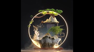 Thác Khói Trầm Hương Chim Hạc Cát Tường - Quà tặng Phong thuỷ Cao Cấp