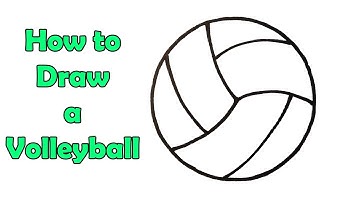 How to Draw a Volleyball - Very Very Easy