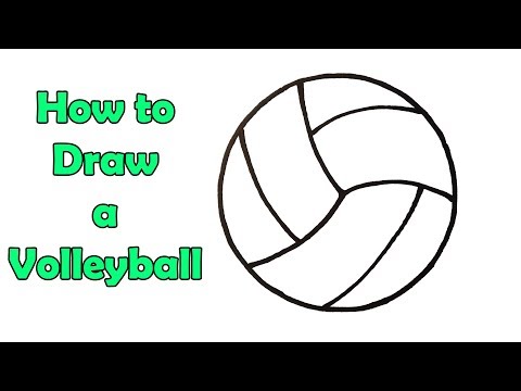 How to Draw a Volleyball - Very Very Easy