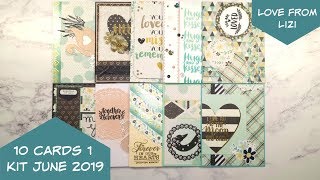 10 Cards One Kit - Love From Lizi June 19 Card Kit