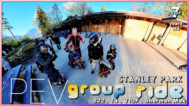 Ep. 66- 7 years old on EUC V10F Family T4 & S22 & Sherman Max- Group Ride in April 29, 2023