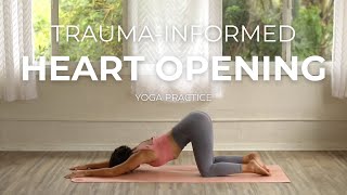 Trauma-Informed Heart Opening Yoga Flow | Yoga for Chest Tightness and Anxiety screenshot 2