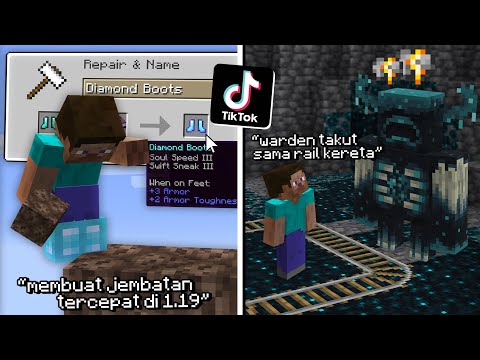 Menguji Coba Minecraft Hack TikTok 1.19 Paling GILA ..