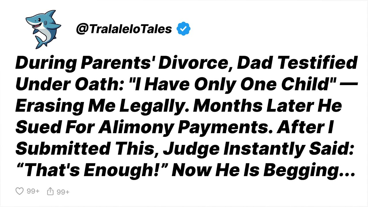 Parents Divorced. Dad Testified I Don't Exist. 4 Months Later Sued Me. Judge... - Reddit Stories
