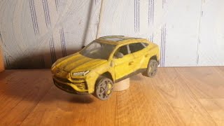 Lamborghini Urus из пластилина с рабочей ходовой