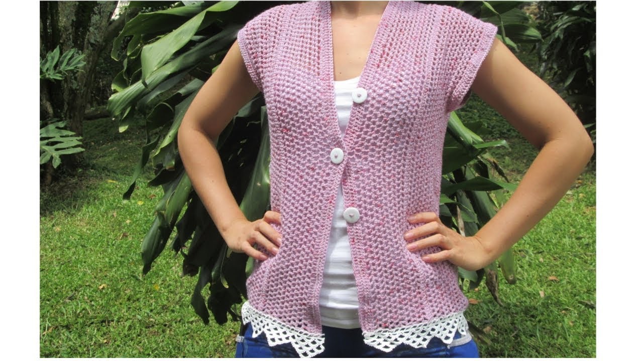 Chaleco Mary - Tutorial de Crochet / Principiantes tejidos del hueso