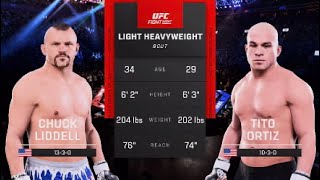 Chuck Liddell vs. Tito Ortiz Light Heavyweight Fight Simulation UFC 5