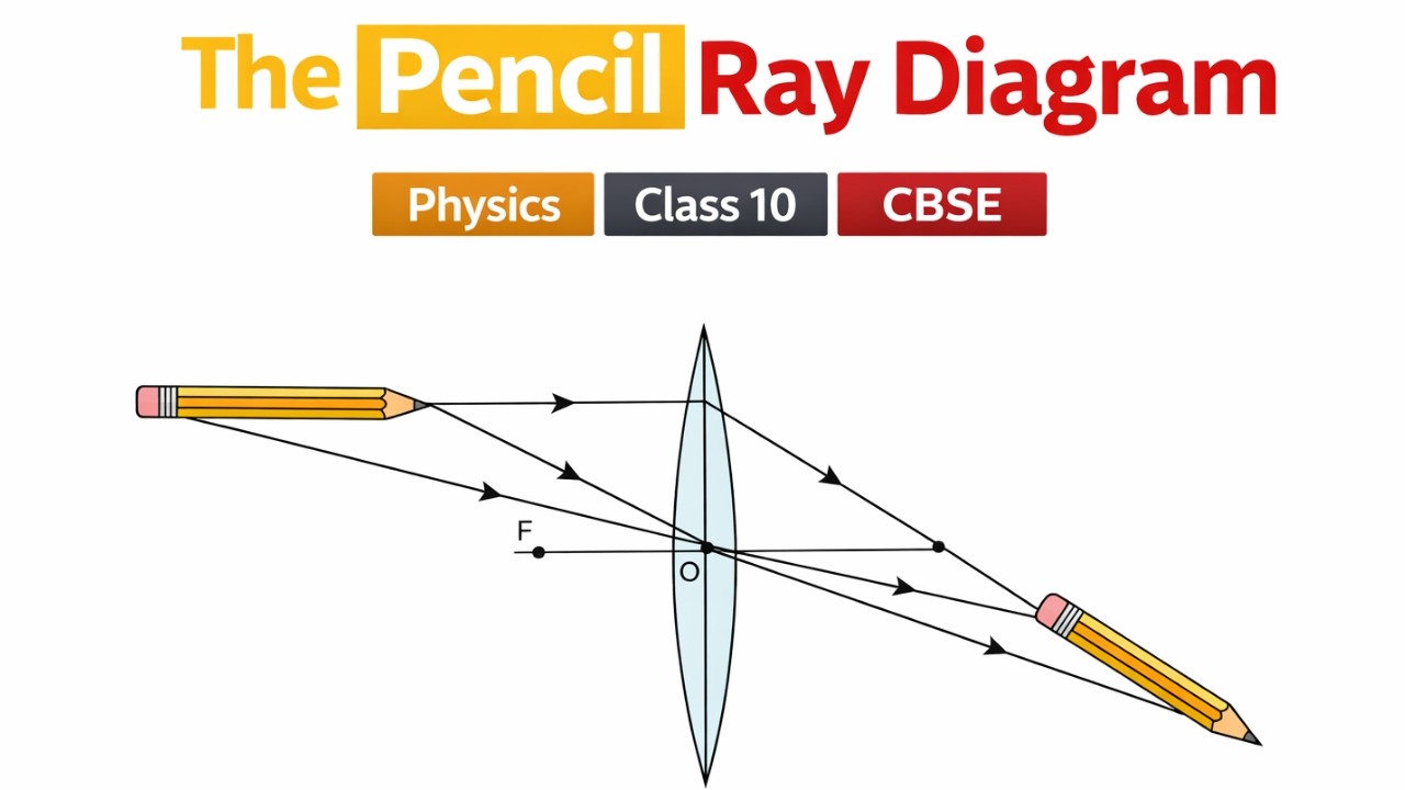 The Pencil Ray Diagram | Physics | Class 10 | CBSE
