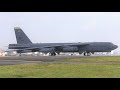 アメリカ空軍 戦略爆撃機 B52ストラトフォートレスが横田基地から離陸 U.S.AirForce YokotaAirBase B-52H Stratofortress