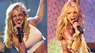 Britney Spears - “Stronger” AMAs 2001 Rehearsal VS Performance (Comparison)