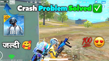 😱Crash Problem Solved In Pubg Mobile Lite | How To Fix Crash Problem In Pubg Lite 🔥