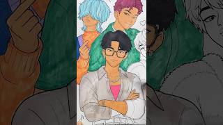 ✨ Coloring Jinu 💜 | Saja Boys | K-Pop Demon Hunters #shorts
