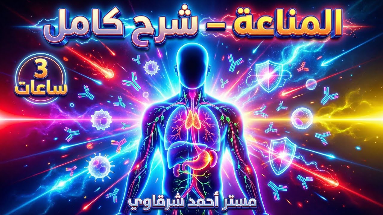 شرح فصل المناعة كامل فى فيديو واحد ثالثه ثانوي 2026 | ×3 ساعات هتبقى دحيح 🔥