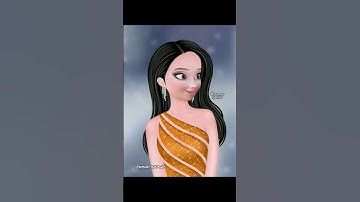 Anna frozen glow up in beautiful dress #annafrozen #glowup #transformation #disneyprincess #art