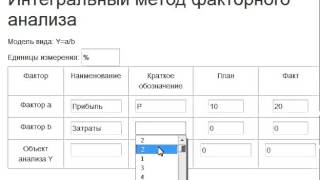 Интегральный метод факторного анализа Интегральный метод факторного анализа