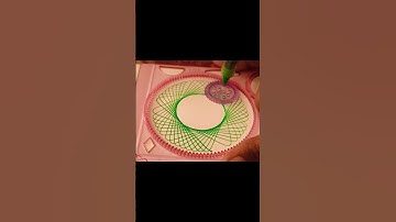 satisfying asmr oddly satisfying easy beautiful spirograph art by design ruler ✨#shorts #satisfying