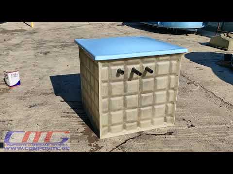 აუზის ფილტრაცია ყუთით, ბოჭკოვანი მინისგან.