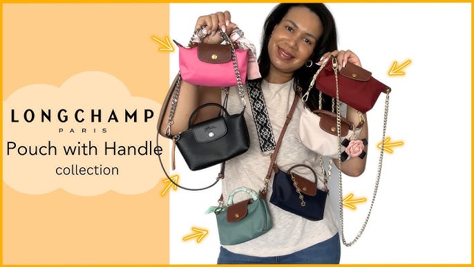 How to add the strap to Longchamp Le Pliage Pouch with Handle