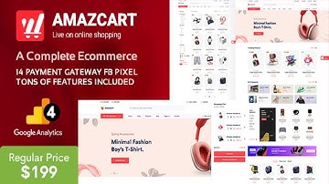 AmazCart Laravel Ecommerce System CMS Multi Vendor