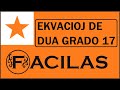 EKVACIOJ DE DUA GRADO 17 (ESPERANTO)