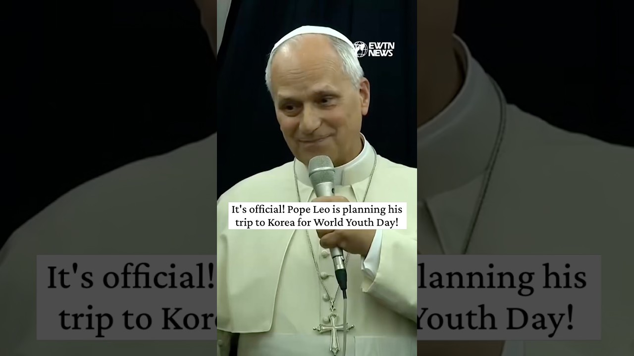 It's official! Pope Leo is planning his trip to Korea for World Youth Day!