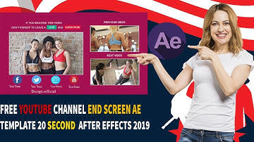 free Youtube Channel End Screen AE Template 20 Second  After Effects 2019  part1 l  design  official