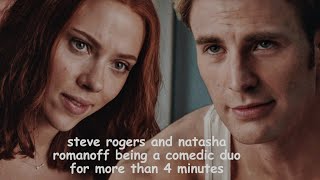 steve rogers and natasha romanoff being a comedic duo for more than 4 minutes