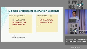 2019 LLVM Developers’ Meeting: J. Lin “Link Time Optimization For Swift”