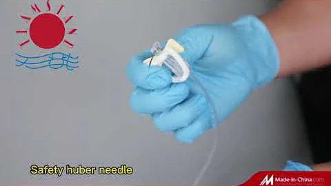 safety huber needle.