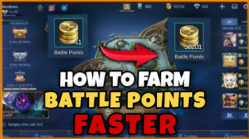 HOW TO FARM BATTLE POINTS FASTER?! | Mobile Legends 2021